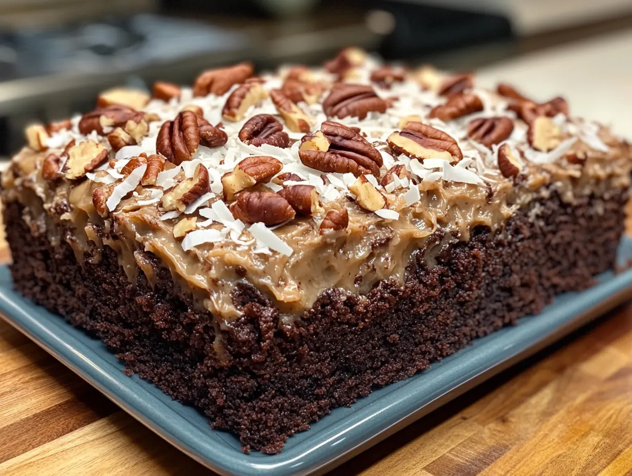 german chocolate poke cake recipe picture