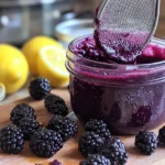Blackberry puree recipe picture in kitchen